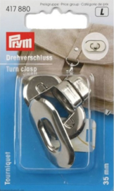 PRYM DREHVERSCHLUSS FÜR TASCHEN SILBER