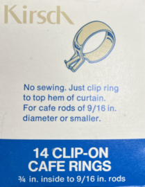 Kirsch Clip-On café ringen