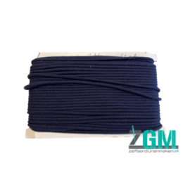 Koord Donkerblauw - 3 mm dik - 643 - Prijs per meter