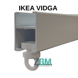 Wave glijder koord 6 cm breed model WIT