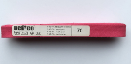 Biaisband roze 12 mm katoen - kleur 70
