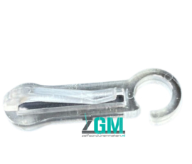 Roederingclip 10mm Ø transparent mit Haken