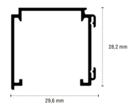 Decorail 600 Schnurzug  weiß