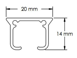 Glijder rond economy wit