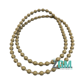 Kunststof Eindloze Ketting Champagne – 4,5 mm