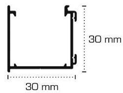 DecoRail 600 eindkapje  WIT