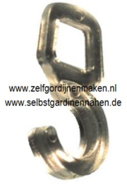 Quer-Ösenhaken für Ringe 4-5 mm Transparent