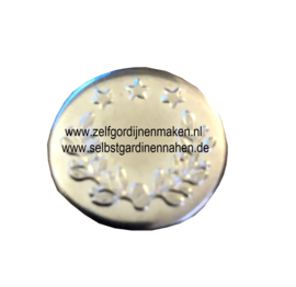 Patentknöpfe 17 mm Silberfarbig / Bronze pro Stück