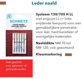 Schmetz Leer naalden  - 5 stuks