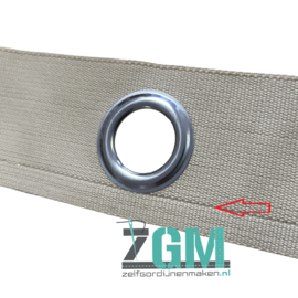 Ringenband 6cm Beige met weeffout