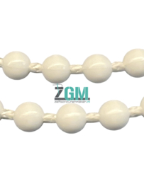 Endlose Kunststoff-Kugelkette Weiß – 4,5 mm
