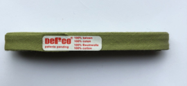 Biaisband groen 12 mm katoen