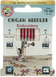 ORGAN NEEDLES ECO-PACK BORDUREN 5 NAALDEN 75-90