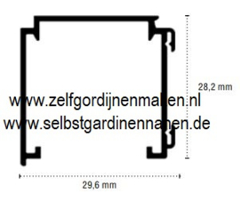 Decorail / Decoline 620 bedieningspoulie met vertrager 1:2,5 voor ketting metaal