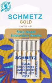 Schmetz  Gold Sticken Nadeln 75/11-5 Stück