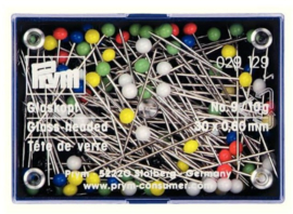 PRYM GLASKOPSPELDEN ASSORTIMENT 0.60X30MM ZILVER