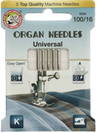 ORGAN NEEDLES ECO-PACK UNIVERSEEL 5 NAALDEN 100-16