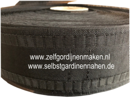 Wellenband (Newave) für 8 cm Kette, 80mm  Schwarz