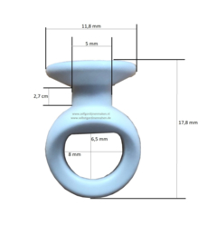 CRS runner rond wit