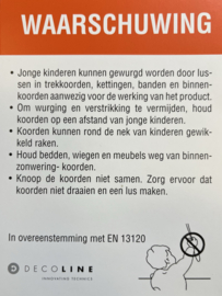 Koordknop child safe transparant