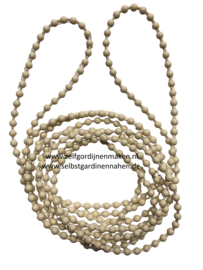 Ketting ecru 75 tot 250 cm - eindloos