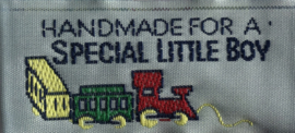Label  "Made for a special Little boy"