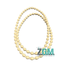 Kunststof Eindloze Ketting Ecru – 4,5 mm