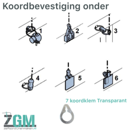 Kettingsysteem tot 165 cm breed