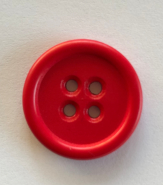 Kunststoffknopf Rot 22 mm