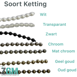 Kettingsysteem tot 170 cm breed