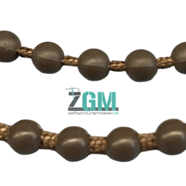 Kunststof Eindloze Ketting Taupe – 4,5 mm