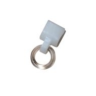 Clip-weiß für Rundprofil Ø 4mm mit Ringe
