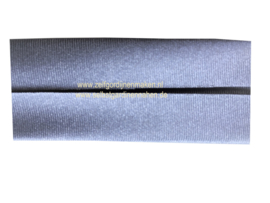 Satin-Schrägband 15 mm grau/blau