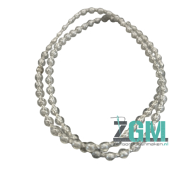 Kunststof Eindloze Ketting transparant/grijs – 4,5 mm