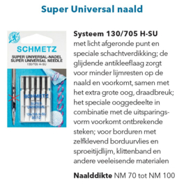 Schmetz Super Universal Nadeln 80-12 - 5 Stück