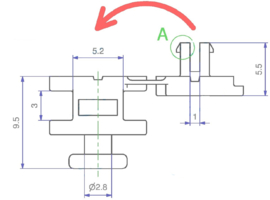 Loser gleiter für wave systeme