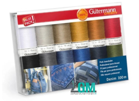 Gütermann Denim set 12 x 100 meter
