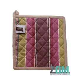 Ovenwant met pannelap paars/ groen