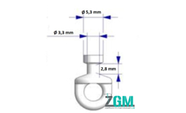 Ronde runner 3,3 mm voor geleiderkoord