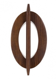 Decospange oval holz