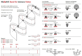 Wellenband (Newave) für 6cm Kette, 80mm