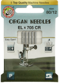 ORGAN NEEDLES ECO-PACK ELX705 CHROM 5 NADELN 80-12