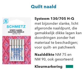 Schmetz quilting naalden 75-11-10 stuks