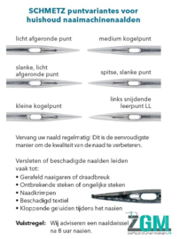 Schmetz  Jeans Tweelingnaald 4.0/100 -  1 stuk