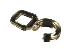 Nikkel ring, massief met nylon inleg 42/52 mm + haakje