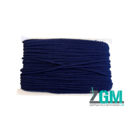 Koord Donkerblauw - 3 mm dik - 640 - Prijs per meter