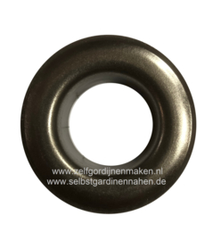 Zeilring rond 25 mm Antiek Nikkel