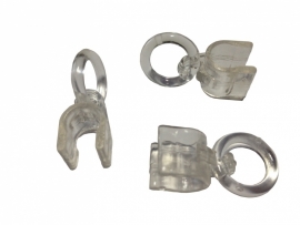 Clip-transparent für Rundprofil Ø 4 mm mit Ringe