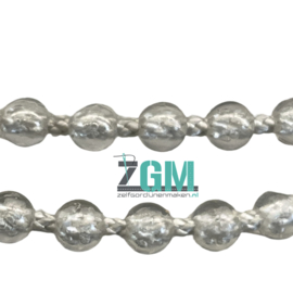 Kunststof Eindloze Ketting transparant/grijs – 4,5 mm