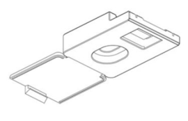 Deckenhalterung für Microrail mit Abdeckplatte